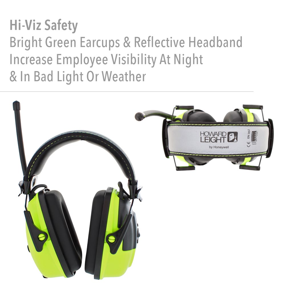 Howard Leight by Honeywell Sync Hi-Visibility Digital AM/FM Radio Earmuff - Image 2