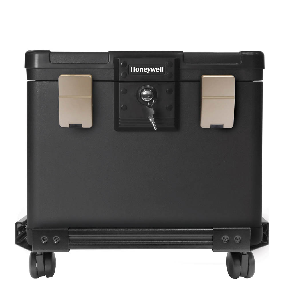 Honeywell 1108W Legal Size Waterproof 1 Hour Fire File Chest (1.06 cu ft.) with Wheel Cart - Image 4
