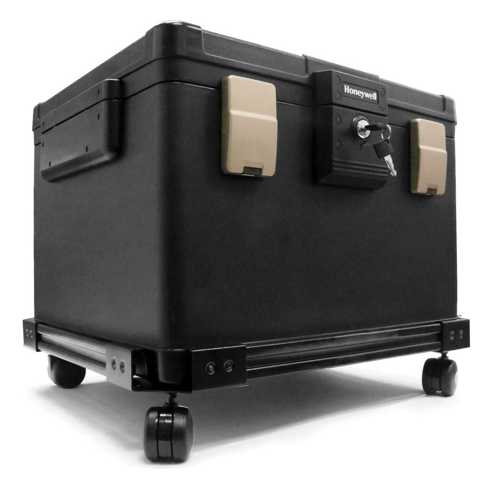 Honeywell 1108W Legal Size Waterproof 1 Hour Fire File Chest (1.06 cu ft.) with Wheel Cart - Image 5