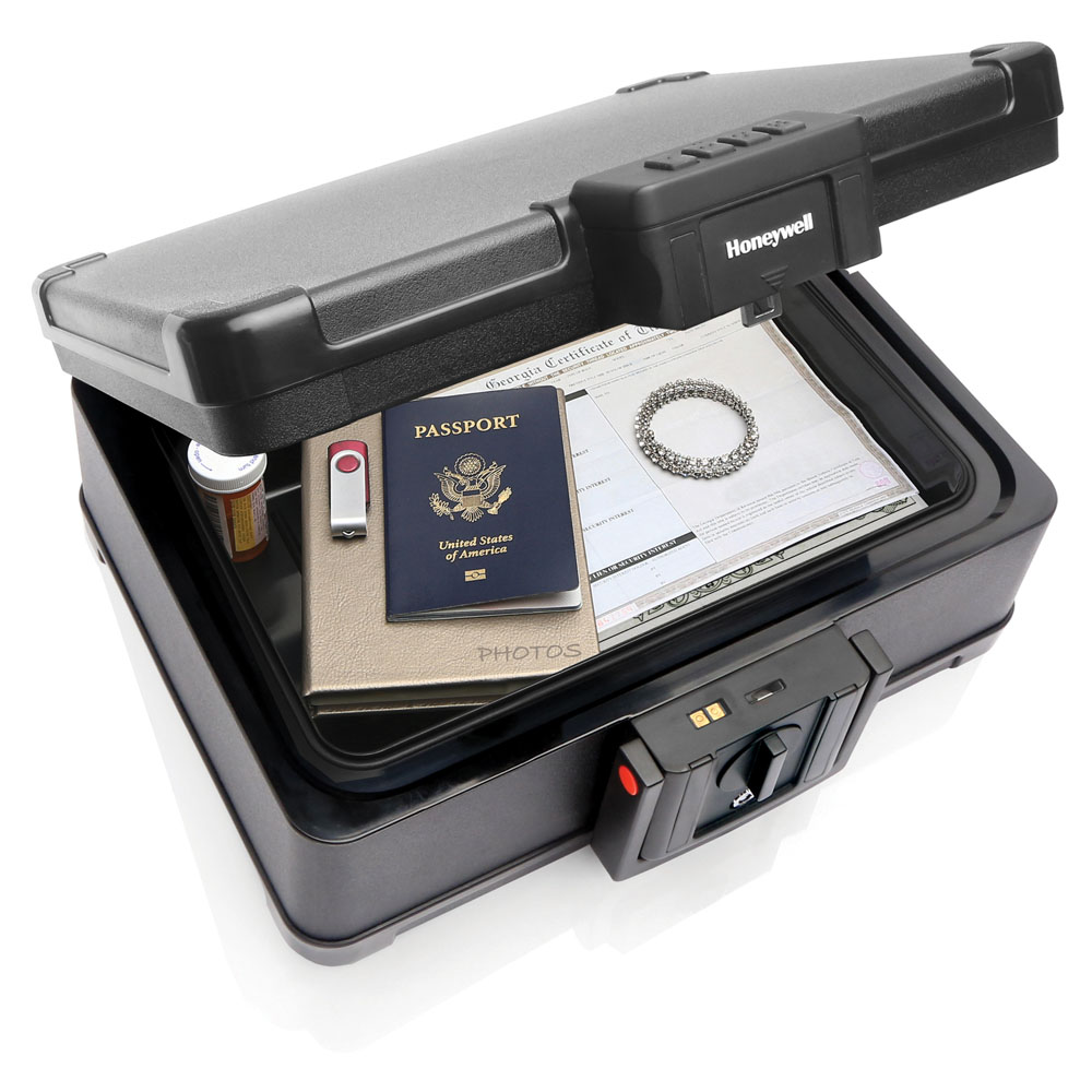 Honeywell 1553 Fire and Water Resistant Chest Safe with Touch Pad Lock (0.25 cu ft.) - Image 2