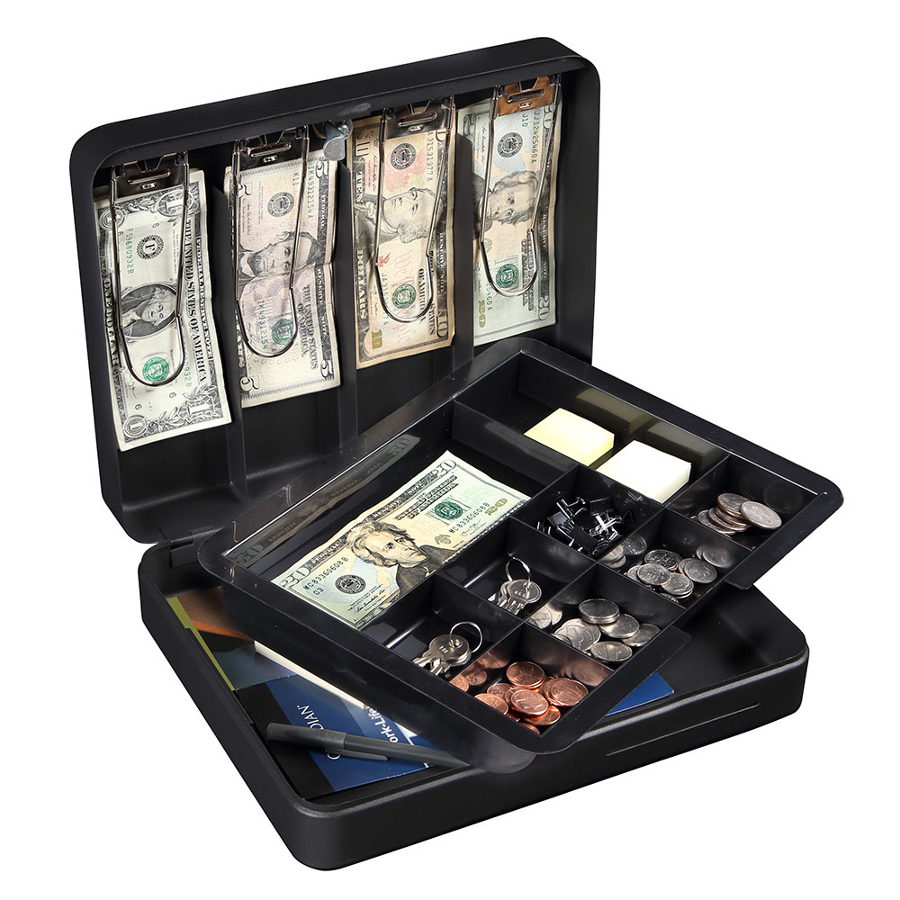 Honeywell 6113 Deluxe Steel Cash Box (5 Bill/8 Coin Slots) - Image 3