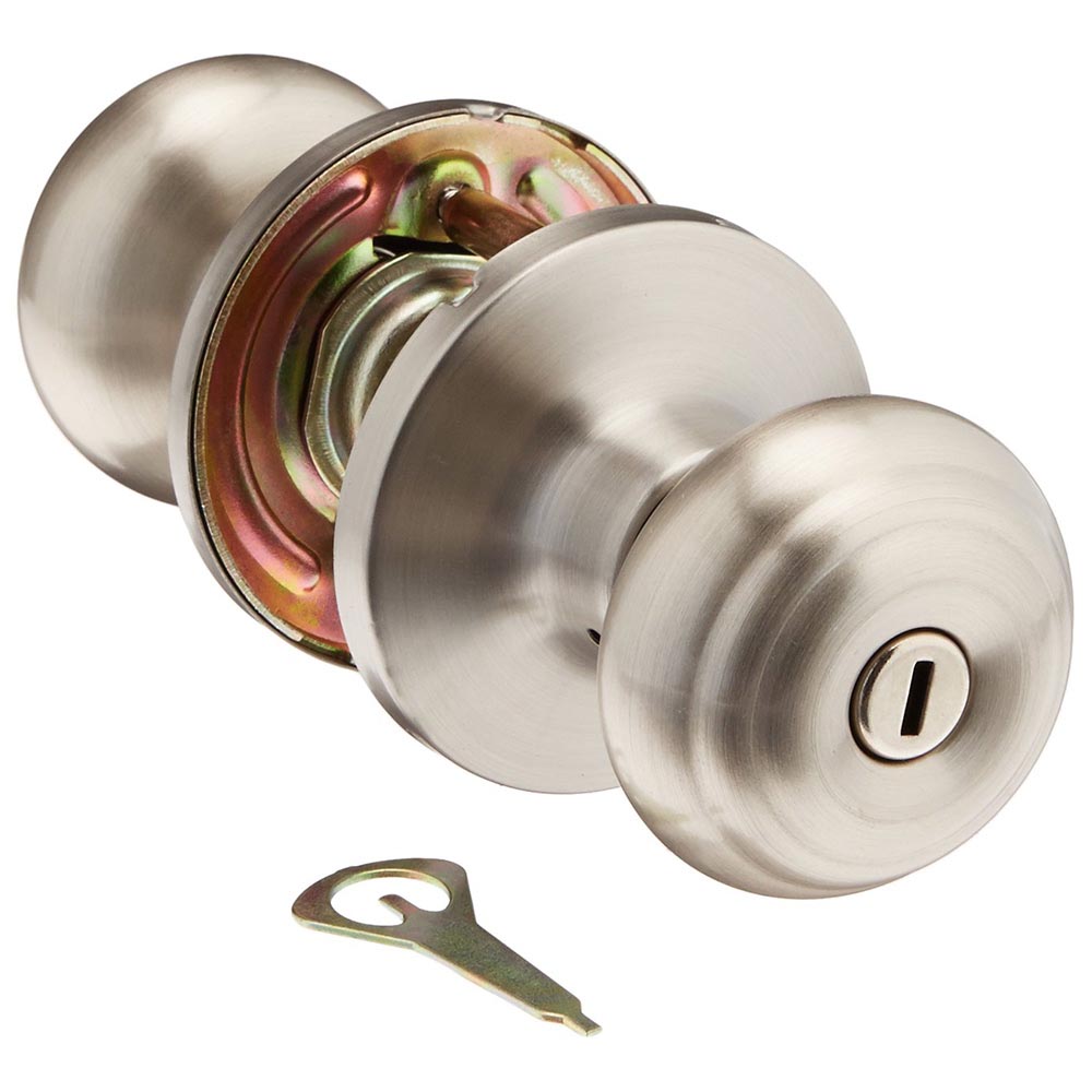 Honeywell Classic Privacy Door Knob, Satin Nickel, 8101302 - Image 3