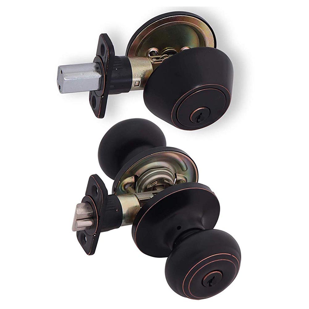 Honeywell Classic Door Knob Home Security Kit, Oil Rubbed Bronze, 8101406 - Image 3