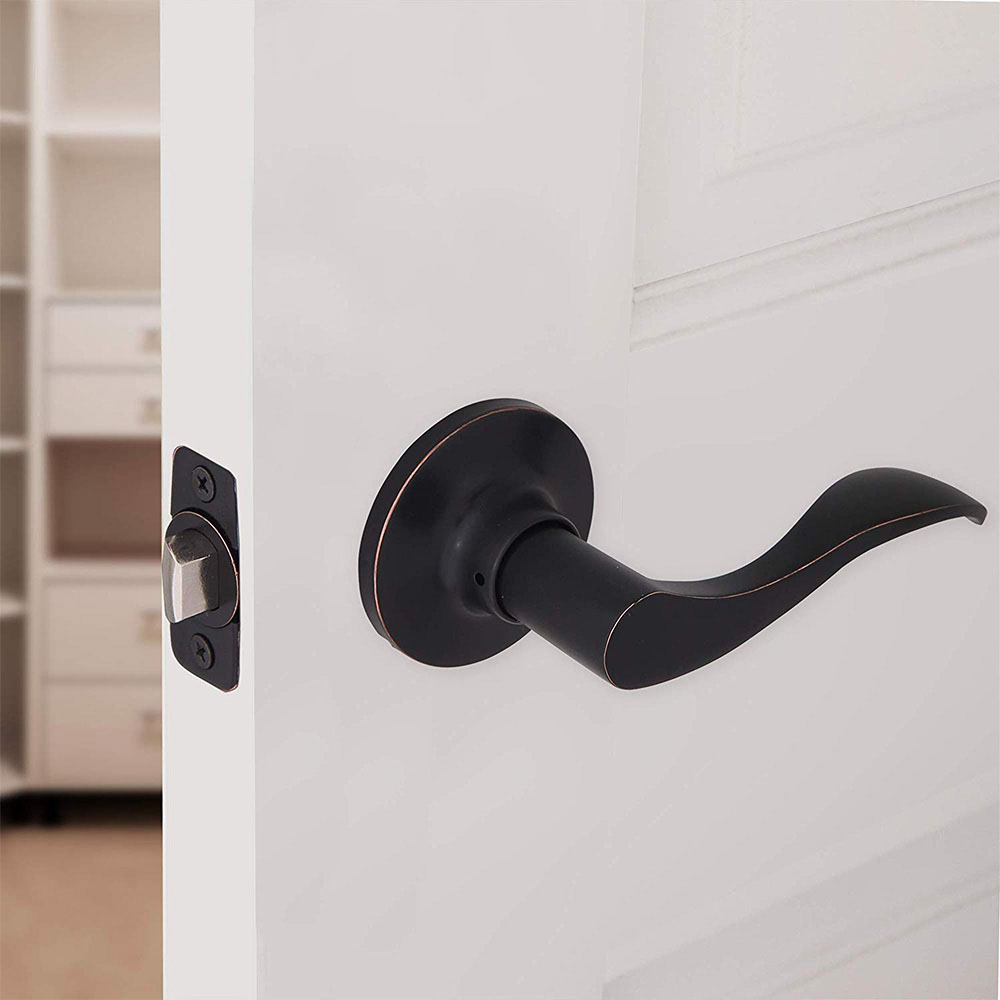 Honeywell Wave Passage Door Lever, Oil Rubbed Bronze, 8106403 - Image 2