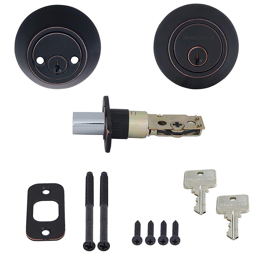 Honeywell Double Cylinder Deadbolt, Oil Rubbed Bronze, 8112409 - Image 3