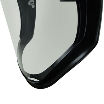 Uvex by Honeywell Bionic Face Shield with Hard Hat Adapter and Clear Polycarbonate Anti-Fog/Hardcoat Visor - S8515 - Image 3