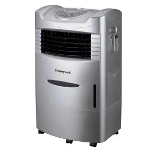 Honeywell CL201AE Portable Evaporative Cooler with Remote Control, 470 CFM - 5.3 Gallon Tank, Gray