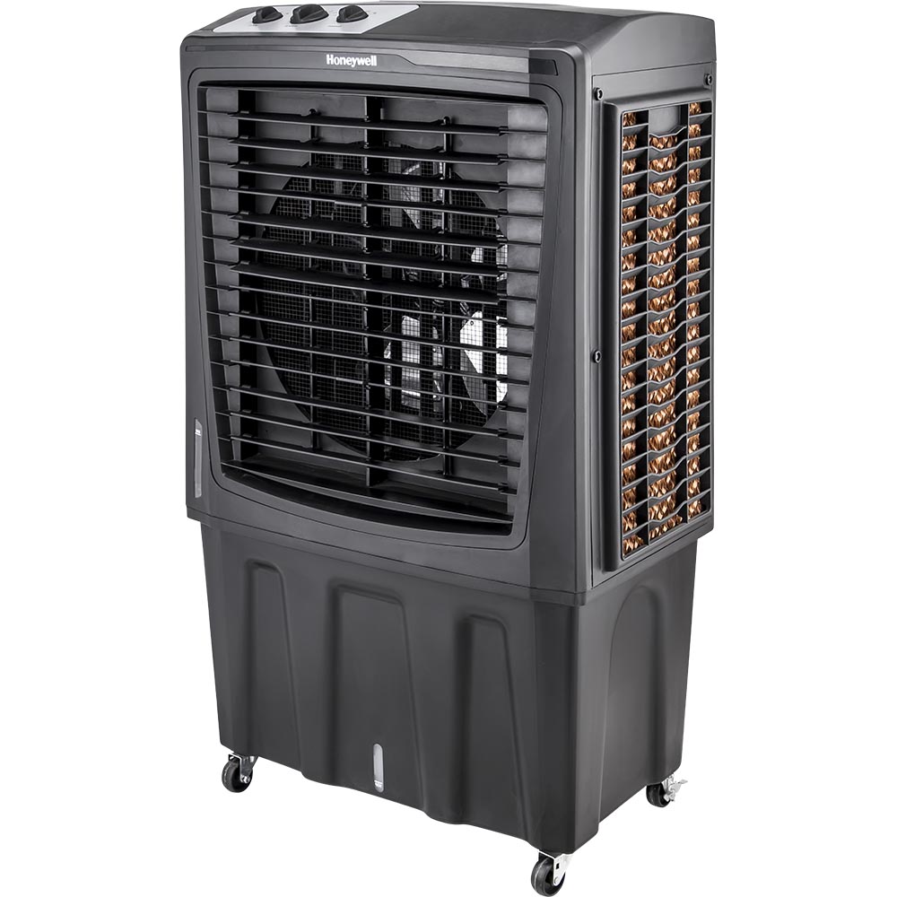 Honeywell CO810PM Outdoor Weatherproof Evaporative Air Cooler and Fan, 2800 CFM for Large Spaces - 19 Gallon Tank, Black - Image 2