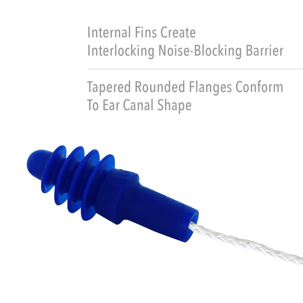 Honeywell Howard Leight AIRSoft Tapered TPE Corded Earplugs, 1000 Pairs - Image 3