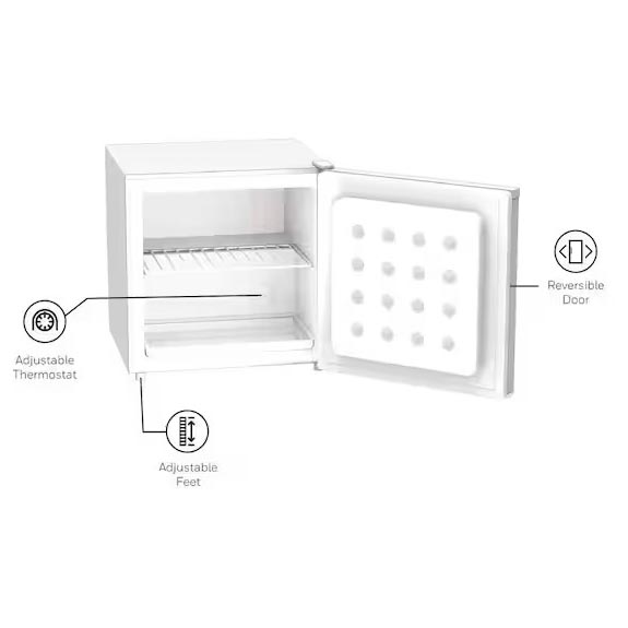 Honeywell Mini Compact Freezer For Countertops, White - H11MFW - Image 5