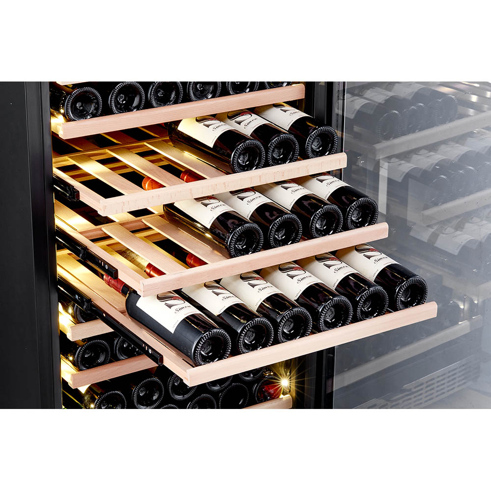 Honeywell 165 Bottle Large Freestanding Wine Cooler Refrigerator with Digital Wine Fridge Temperature Control, Stainless Steel - H165WCS - Image 3