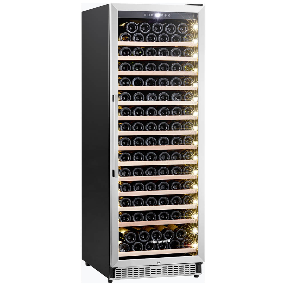 Honeywell 165 Bottle Large Freestanding Wine Cooler Refrigerator with Digital Wine Fridge Temperature Control, Stainless Steel - H165WCS - Image 6