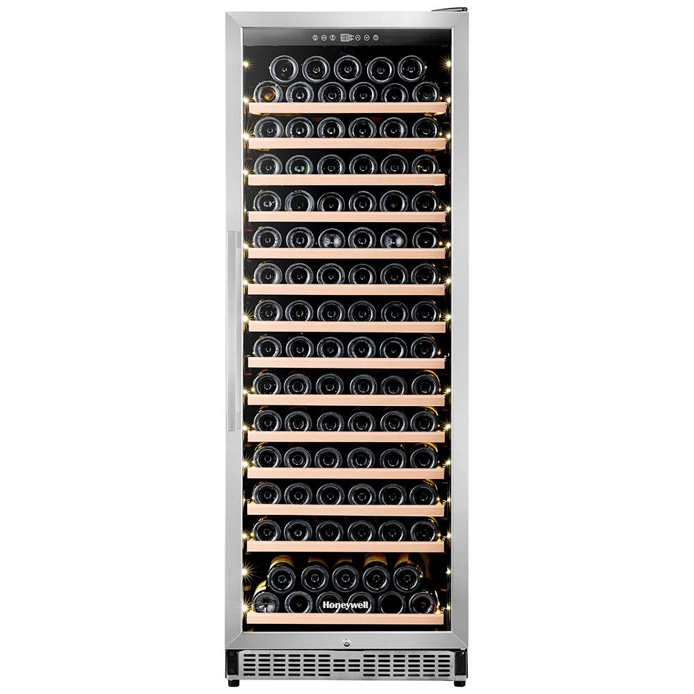 Honeywell 165 Bottle Large Freestanding Wine Cooler Refrigerator with Digital Wine Fridge Temperature Control, Stainless Steel - H165WCS - Image 7