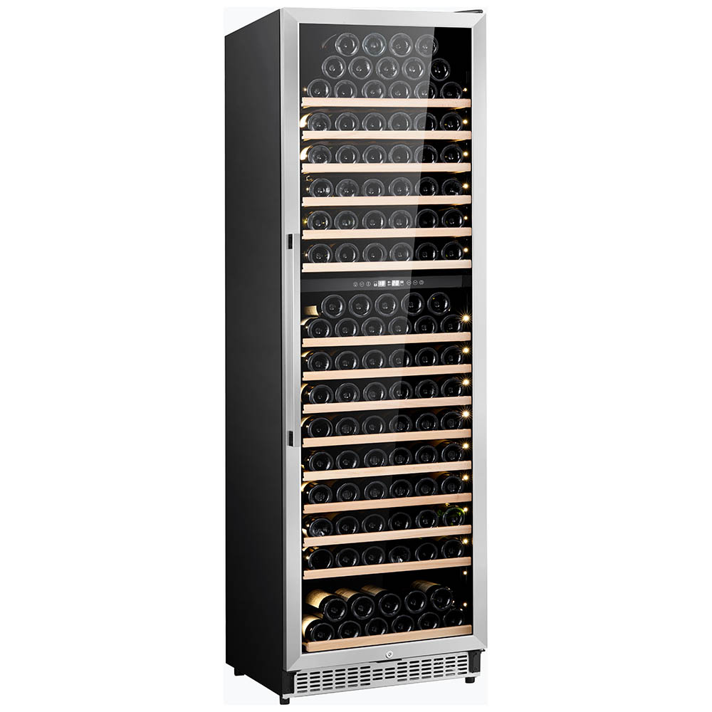Honeywell 174 Bottle Large Freestanding Dual Zone Compressor Wine Cooler Refrigerator with Touch Controls, Stainless Steel - H174WCS - Image 5