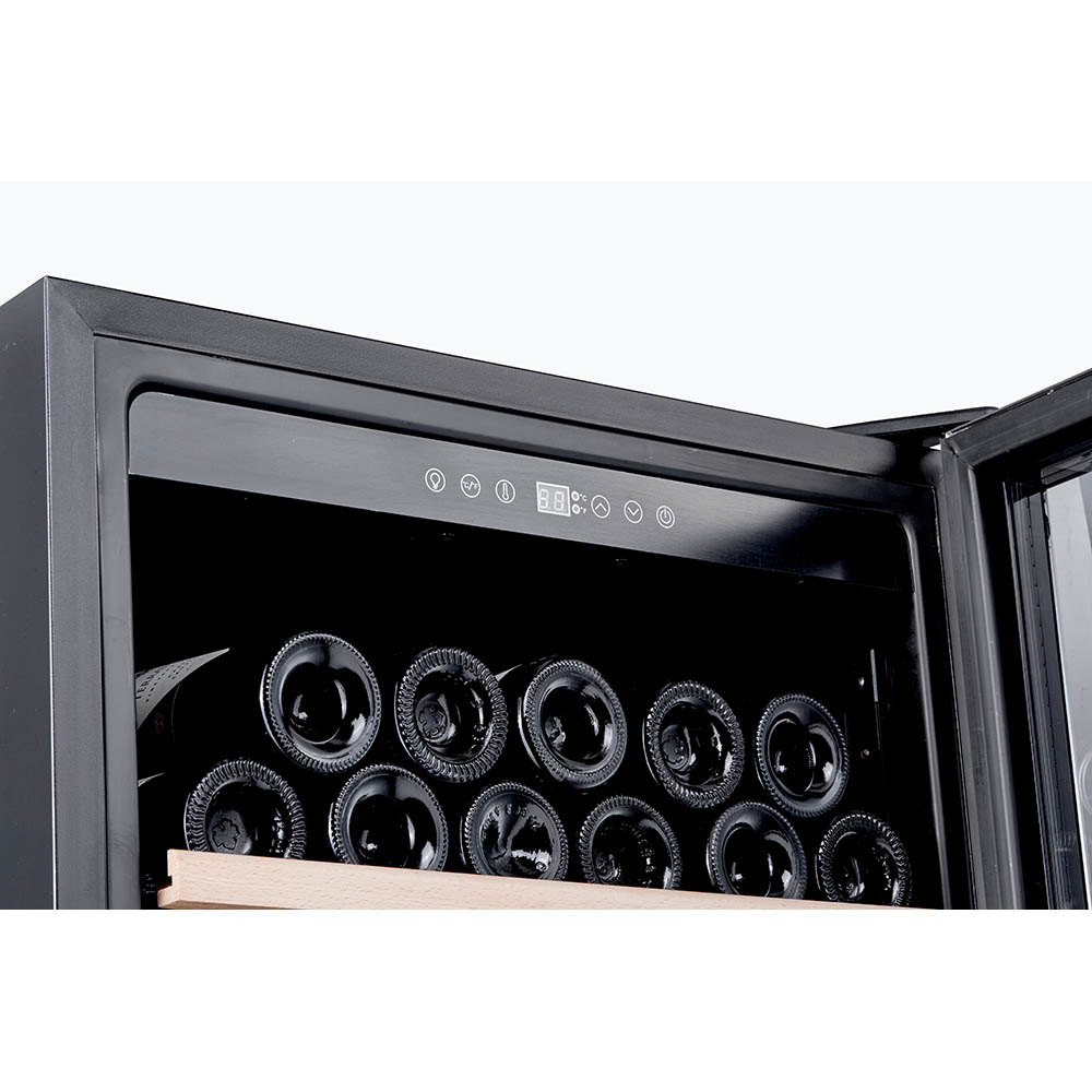Honeywell 186 Bottle Large Freestanding Compressor Wine Cooler Fridge with Digital Temperature Control, Stainless Steel - H186WCS - Image 4