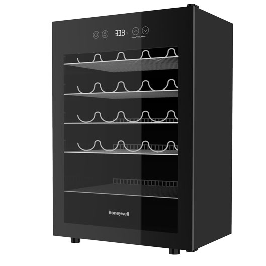 Honeywell 24 Bottle Small Wine Fridge with Digital Thermostat, Black - H24WCB - Image 3