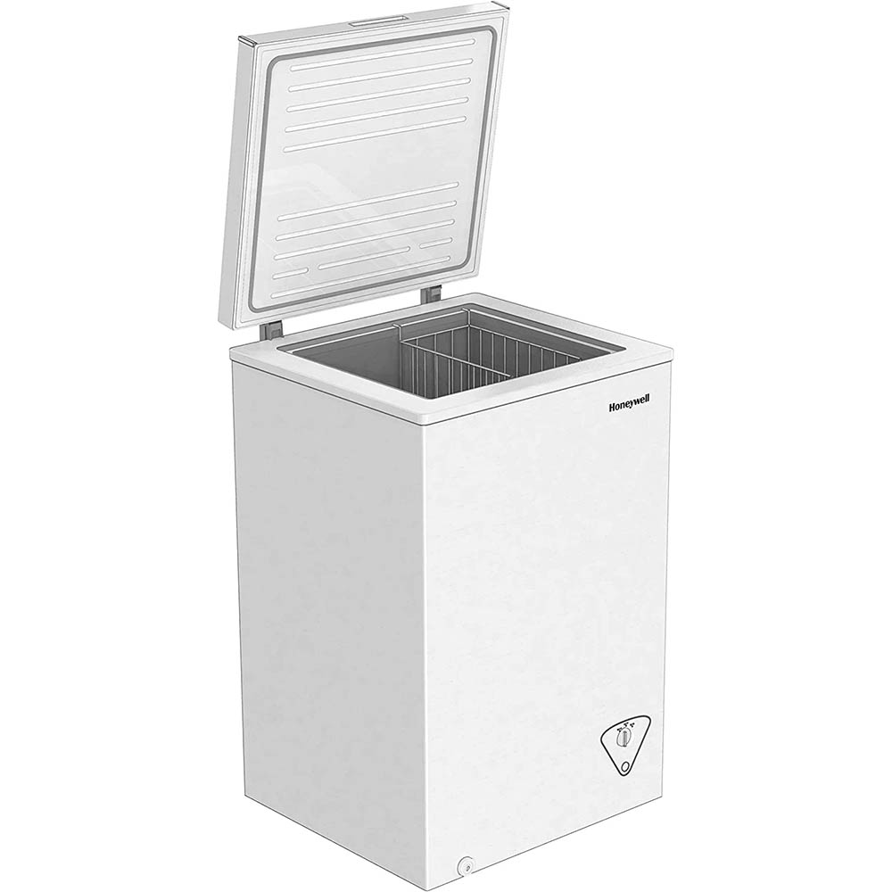 Honeywell 3.5 Cu Ft Chest Freezer with Removable Storage Basket, White - H35CFW - Image 2
