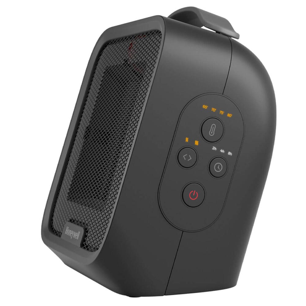 Honeywell UberHeat Plus Ceramic Heater for Small Spaces - Black, HCE220B - Image 2