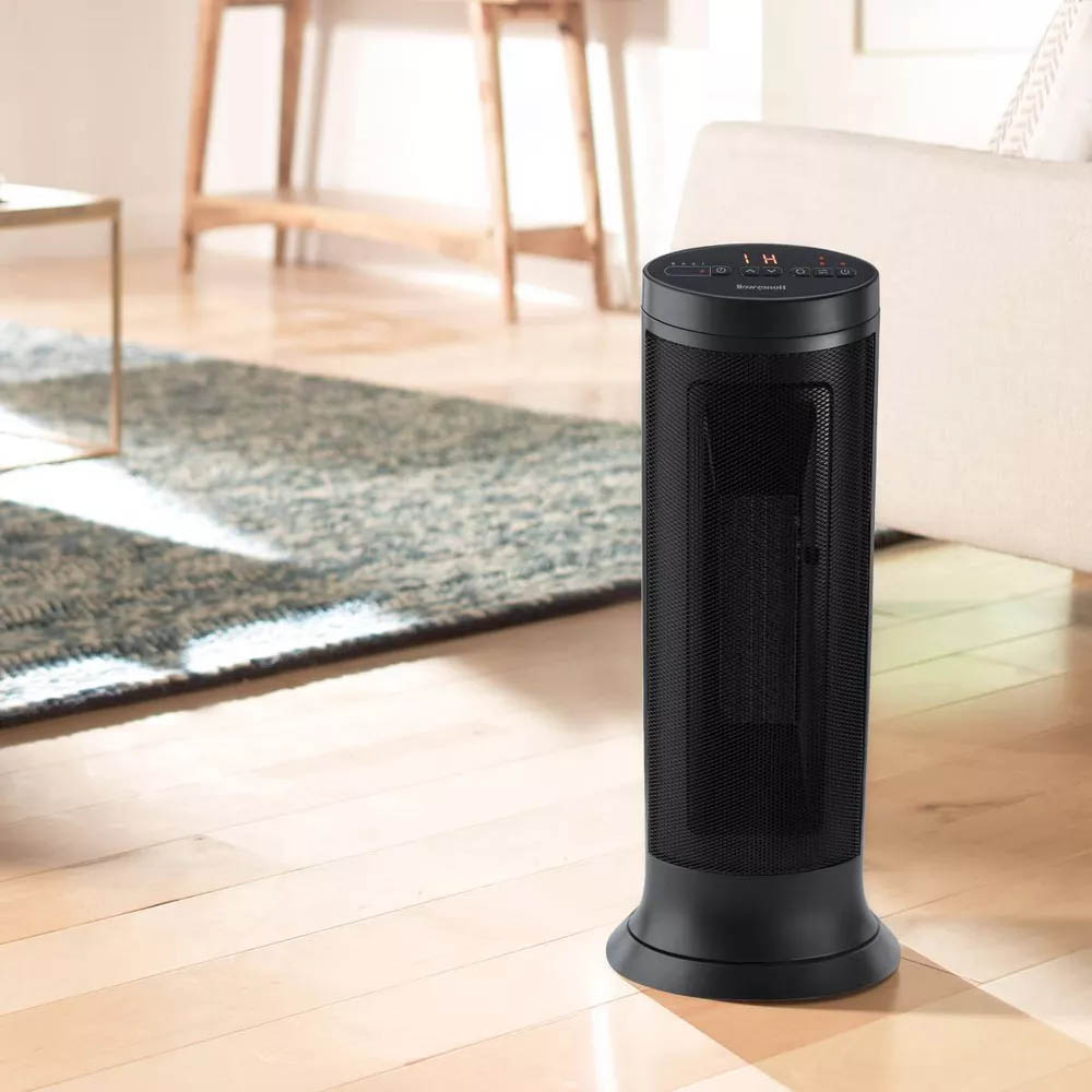 Honeywell Slim Ceramic Tower Whole Room Heater in Black, HCE317B - Image 6
