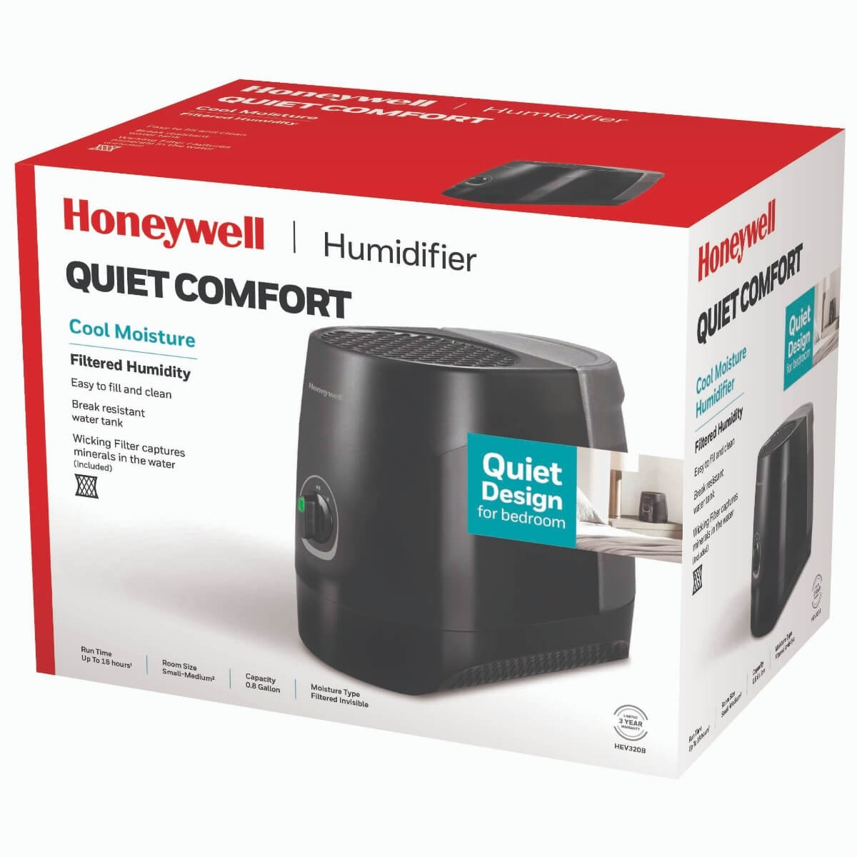 Honeywell Cool Moisture Humidifier - Black, HEV320B - Image 5