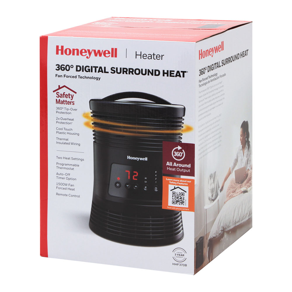 Honeywell 360 Surround Digital Fan Forced Heater, HHF370B - Image 2