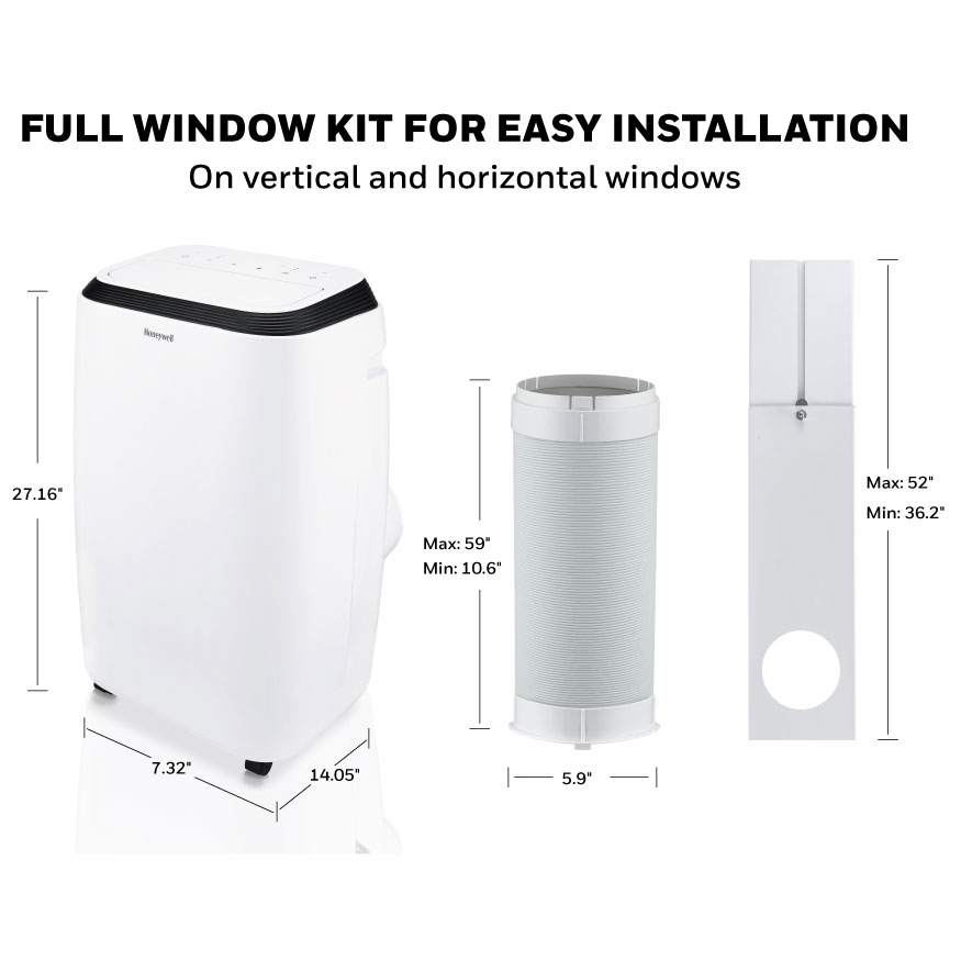 Honeywell 11,000 BTU Portable Air Conditioner, Fan, and Dehumidifier - White, HM2CESAWK8 - Image 6