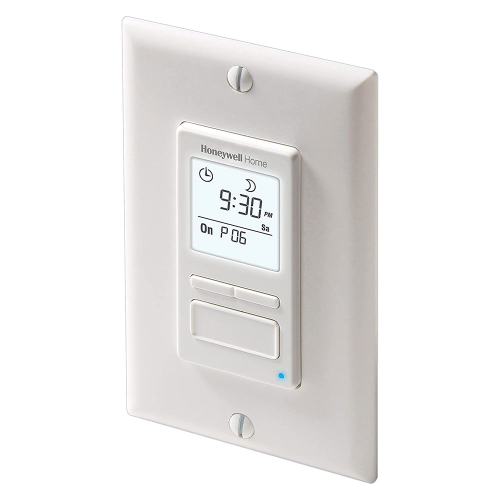 Honeywell Home Solar 7 Day Programmable Light Switch Timer, Sunset to Sunrise - RPLS740B, White - Image 2
