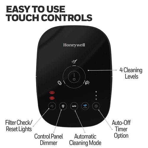Honeywell Allergen Plus HEPA Tower Small Air Purifier - Black, HPA080B - Image 4