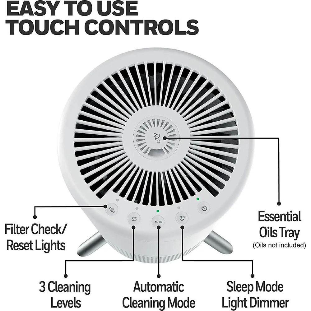 Honeywell Designer Series Ultra Quiet HEPA Tower Air Purifier - White, HPA830W - Image 2