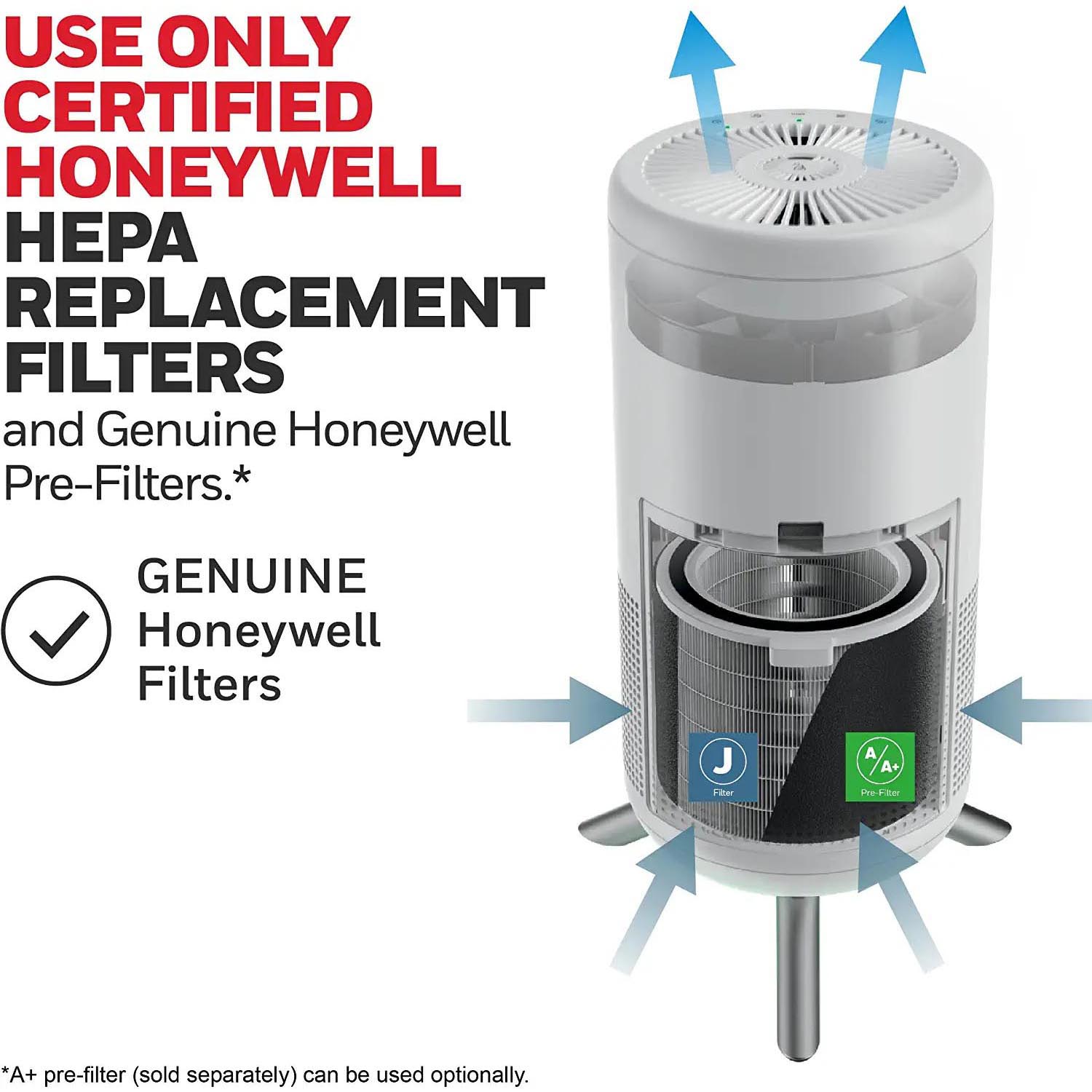 Honeywell Designer Series Ultra Quiet HEPA Tower Air Purifier - White, HPA830W - Image 4
