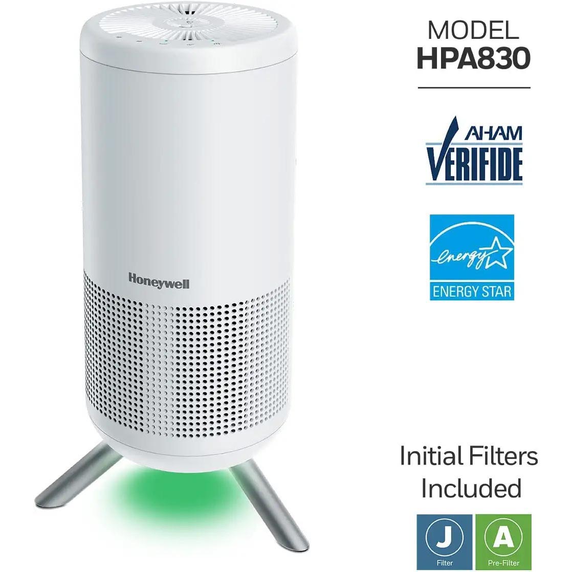 Honeywell Designer Series Ultra Quiet HEPA Tower Air Purifier - White, HPA830W - Image 6