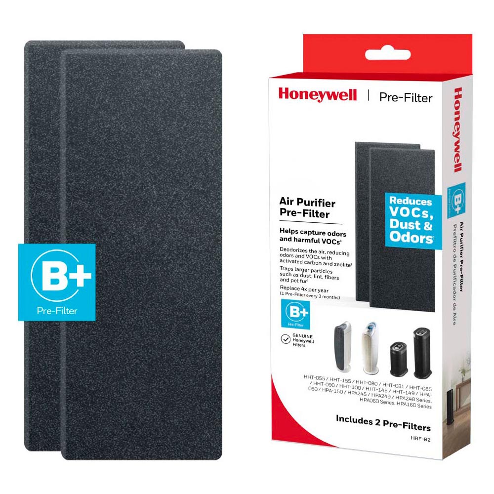 Honeywell Filter B+ Odor And Gas Reducing Air Purifier Pre-filter - 2 Pack, HRF-B2 - Image 3
