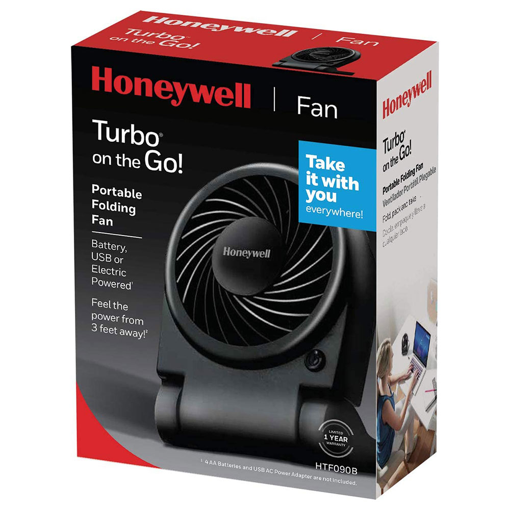 Honeywell Turbo on the Go Portable Personal Fan, HTF090B - Image 2