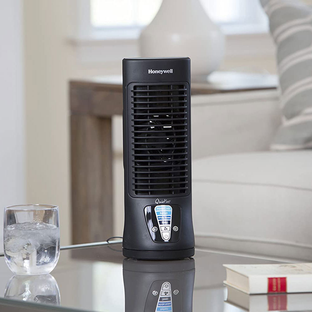 Honeywell Quiet Set Mini Tower Table Fan, HTF210B - Image 4