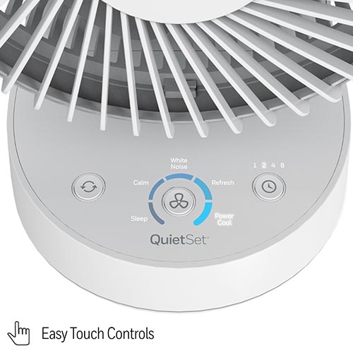 Honeywell QuietSet 5 Oscillating Table Fan - White, HTF337W - Image 2