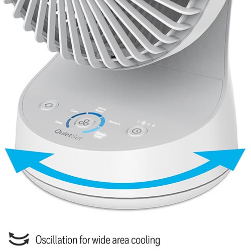 Honeywell QuietSet 5 Oscillating Table Fan - White, HTF337W - Image 3