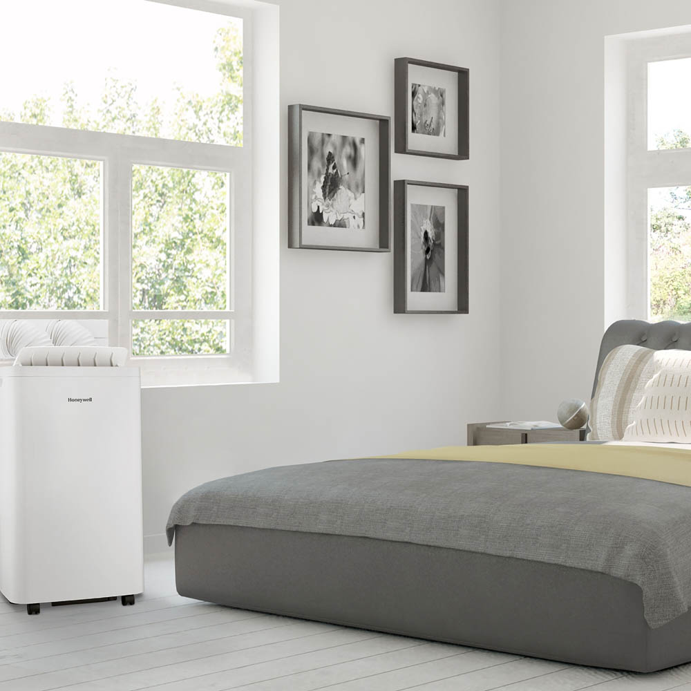 Honeywell 14,500 BTU Dual Hose Portable Air Conditioner with Dehumidifier and Fan, White, HW4CEDAWW0 - Image 7