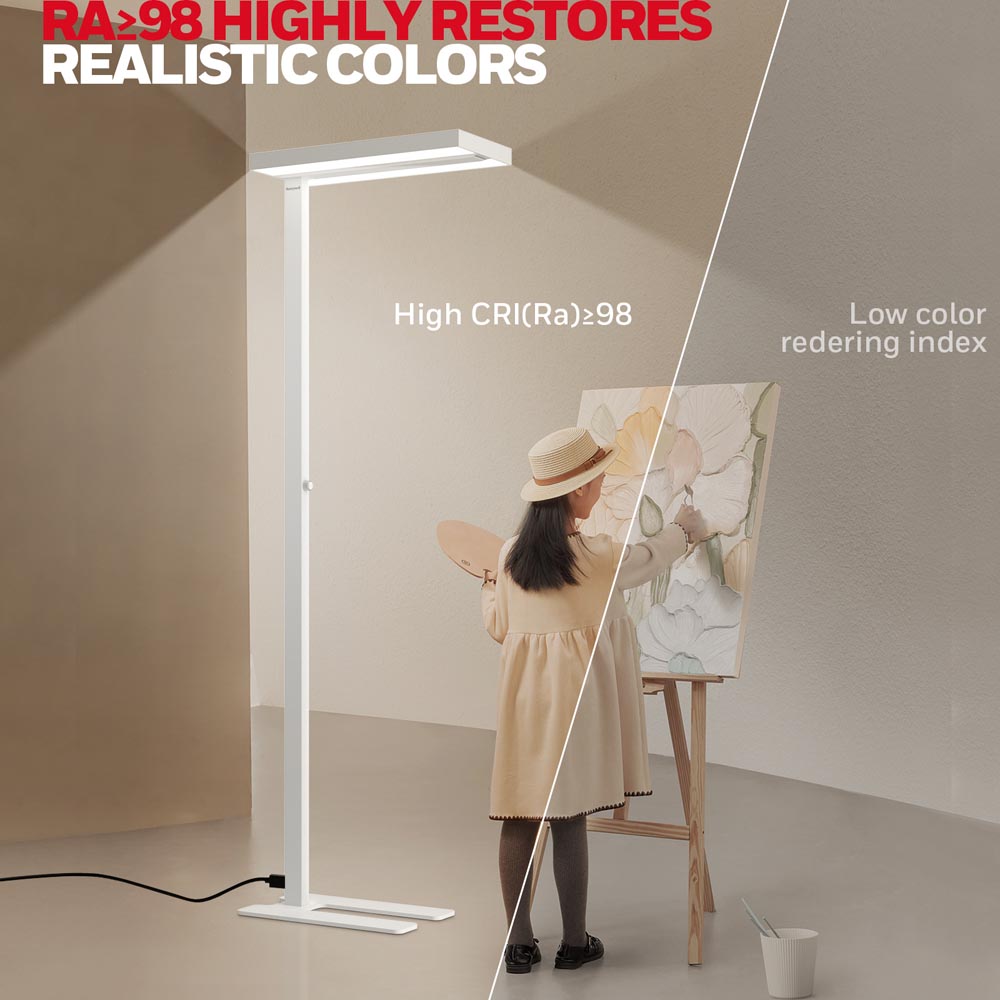 Honeywell Modern LED Floor Lamp, Sunturalux Eye-Care Tall Standing Light, 16000LM 4000K Natural Daylight - 02E-Max - Image 6