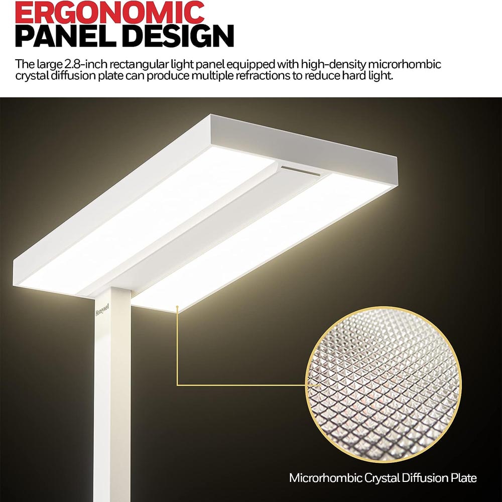 Honeywell Dual Light LED Eye Protection Floor Lamp, Natural Daylight, Modern Industrial Style - HWL-02E Pro - Image 3