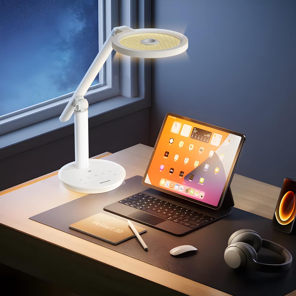 Honeywell H6 Desk Lamp with Touch Controls, White - Image 9