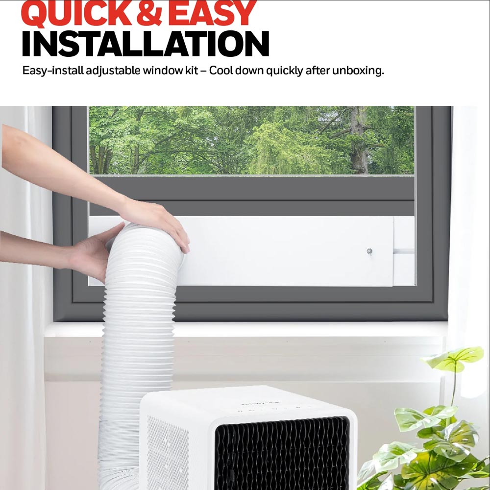 Honeywell 10,000 BTU Slim Portable Air Conditioner with Fan and Dehumidifier, HX4CESAWG0 - Image 4