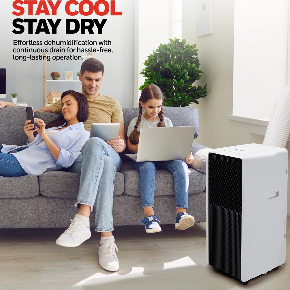 Honeywell 10,000 BTU Slim Portable Air Conditioner with Fan and Dehumidifier, HX4CESAWG0 - Image 7