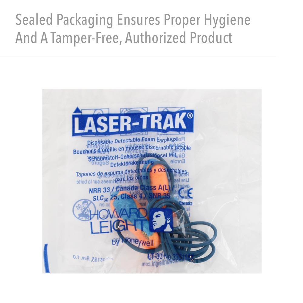 Howard Leight Laser Trak Detectable Disposable Foam Earplugs, 1000-Pairs - Image 6