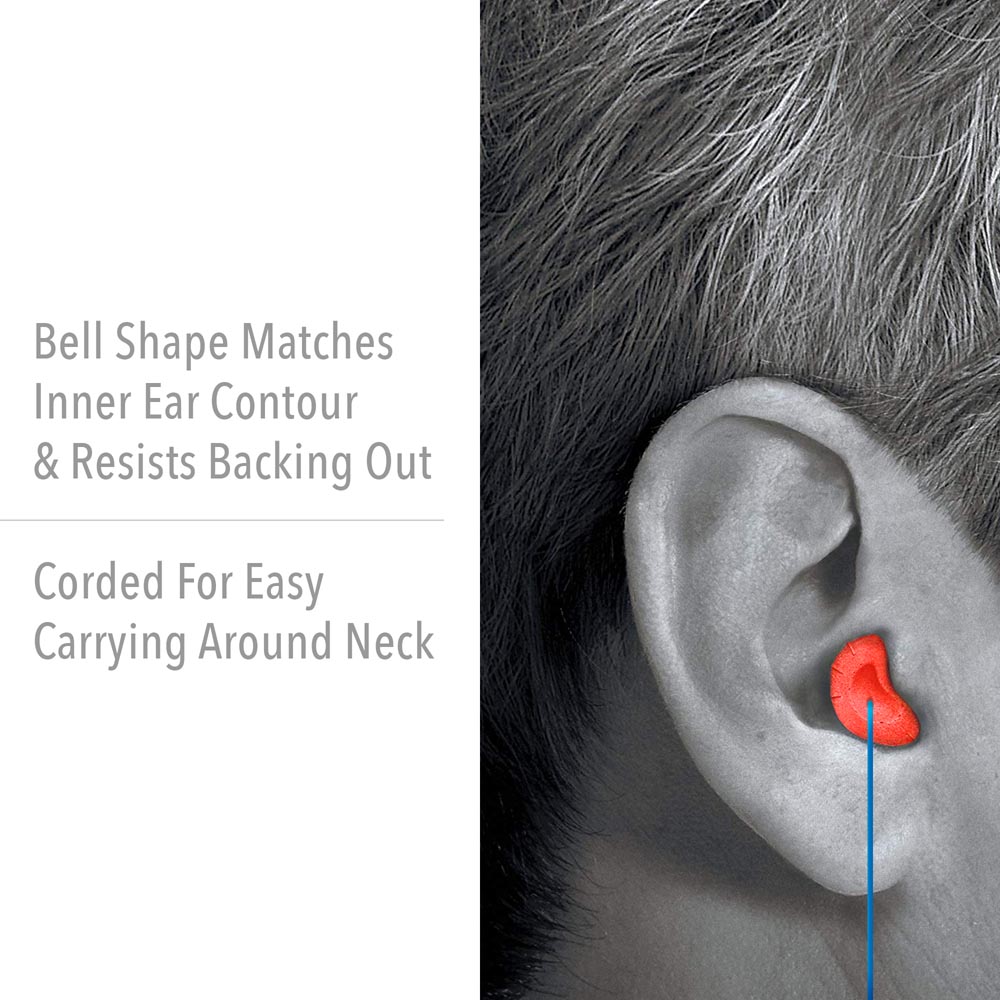 Howard Leight by Honeywell MAXIMUM Corded Disposable Foam Earplugs, 1000 Pairs - Image 2