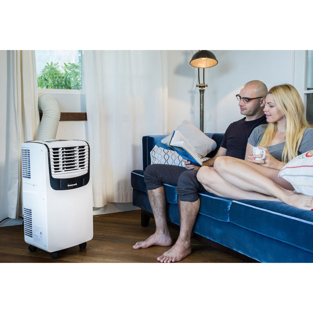 Honeywell 9,000 BTU Compact Portable Air Conditioner, Dehumidifier and Fan, White and Black, MO08CESWK6 - Image 8
