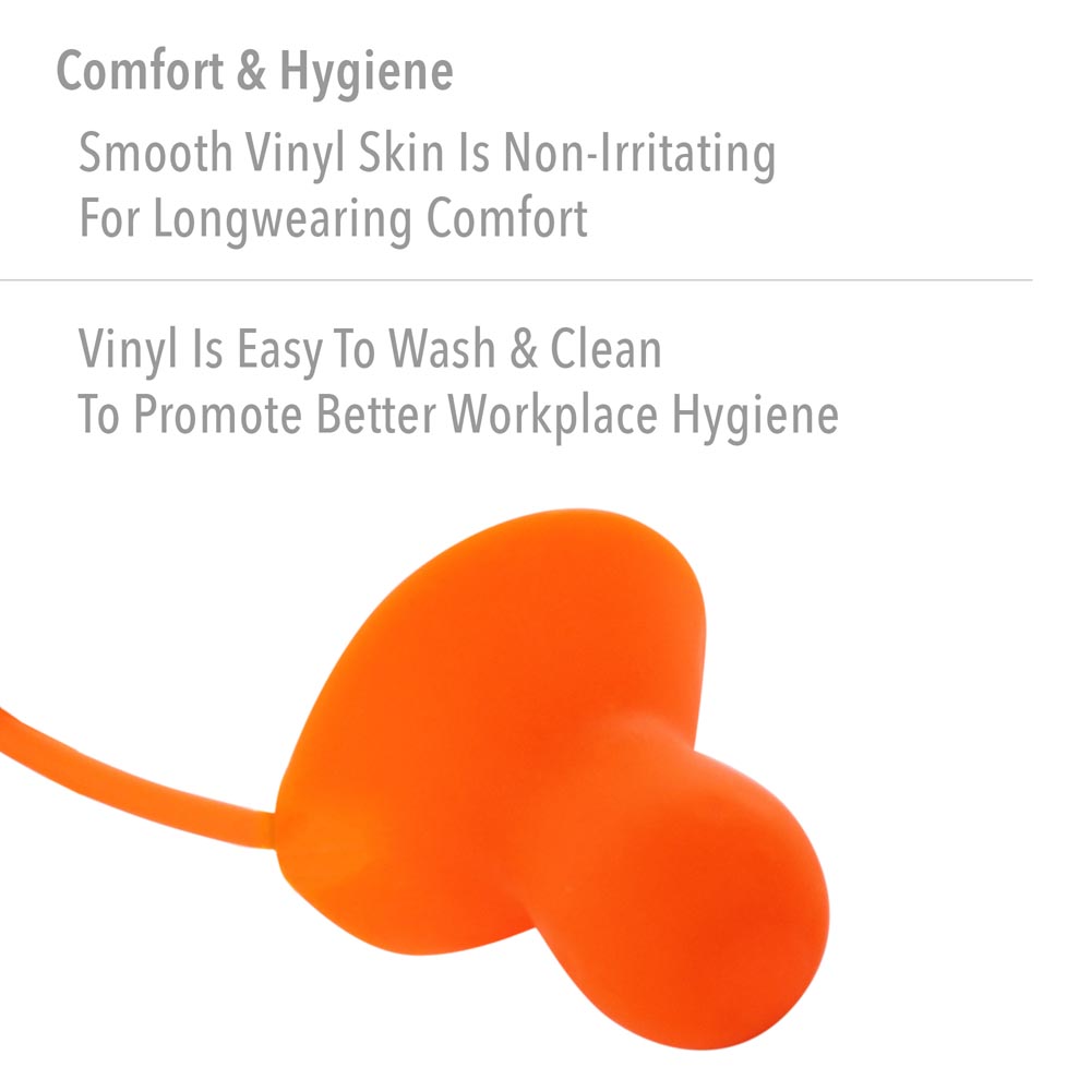Howard Leight by Honeywell Quiet Orange Corded Reusable Earplugs, 1000 Pairs - Image 3