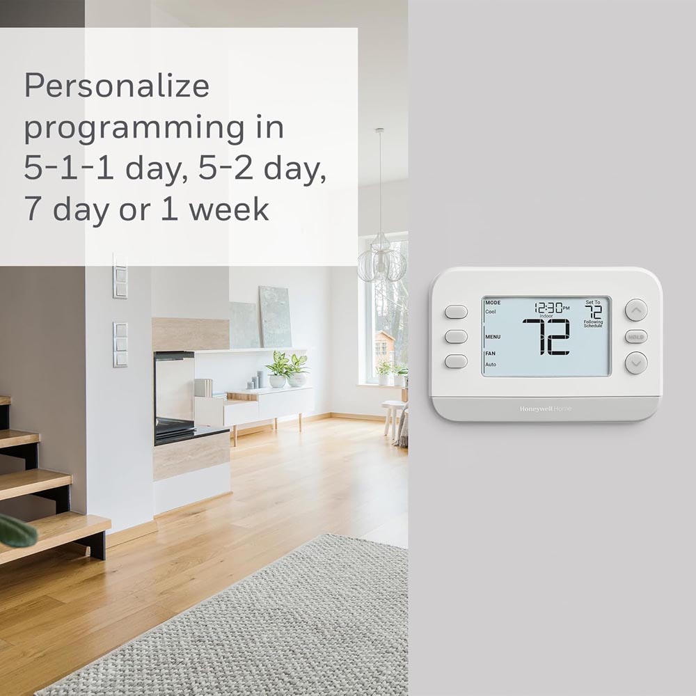 Honeywell Home Flexible Schedule X2P Programmable Thermostat for Heating and Cooling Systems - Image 3