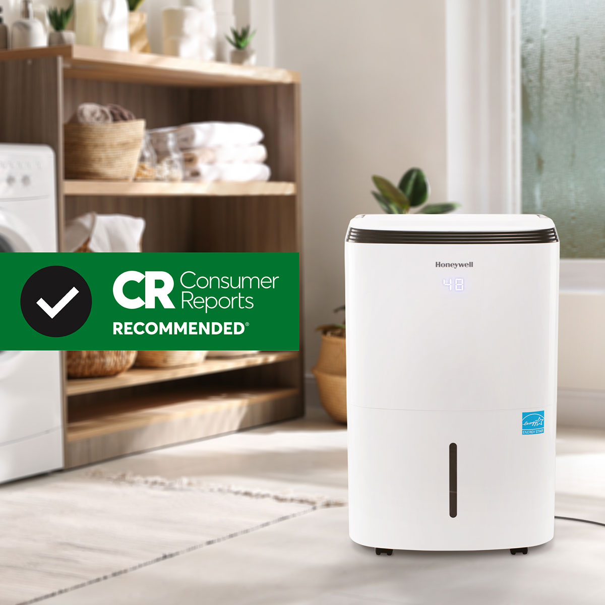 Honeywell TP70WKN Energy Star Dehumidifier, 70 Pint for Larger Rooms Up To 4000 Sq. Ft. - Image 5