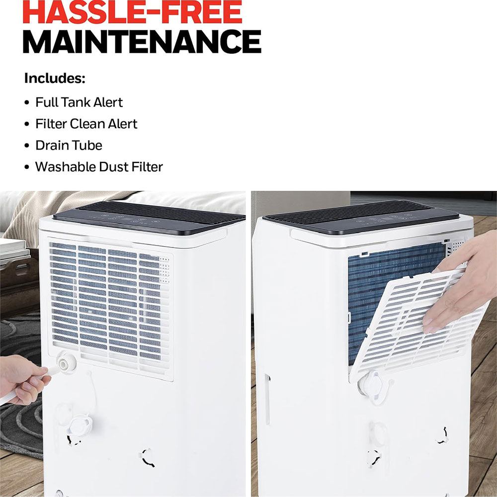 Honeywell TPFIT32AWK 32 Pint Smart Portable Dehumidifier with Alexa Voice Control - Image 7