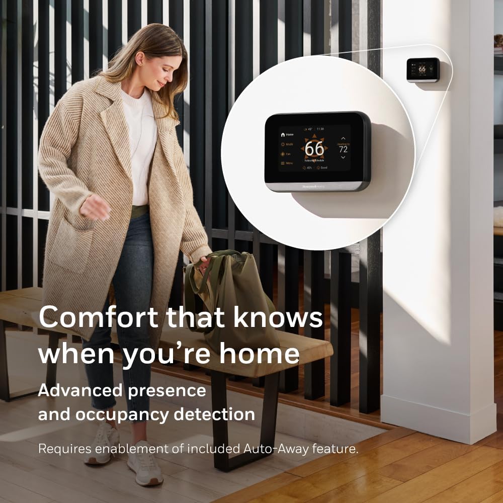 Honeywell Home X7S Smart Thermostat with Advanced Occupancy Sensing and Humidity Control, Black - X7SMC4B - Image 4